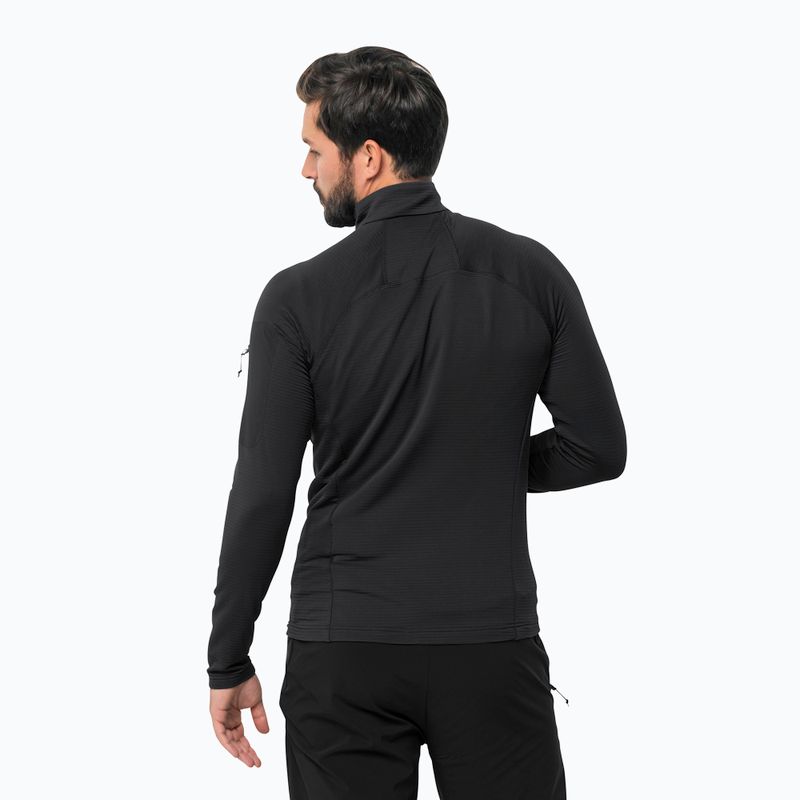 Jachetă de trekking pentru bărbați Jack Wolfskin Prelight FZ Black 1711001 2