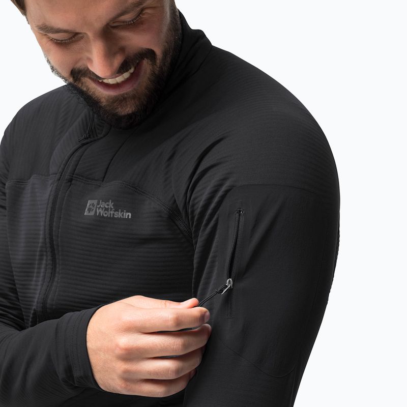 Jachetă de trekking pentru bărbați Jack Wolfskin Prelight FZ Black 1711001 3