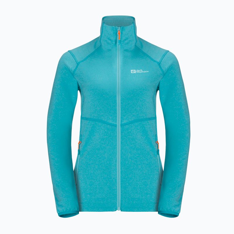 Bluză de antrenament pentru femei Jack Wolfskin Fortberg FZ albastră 1711101 4