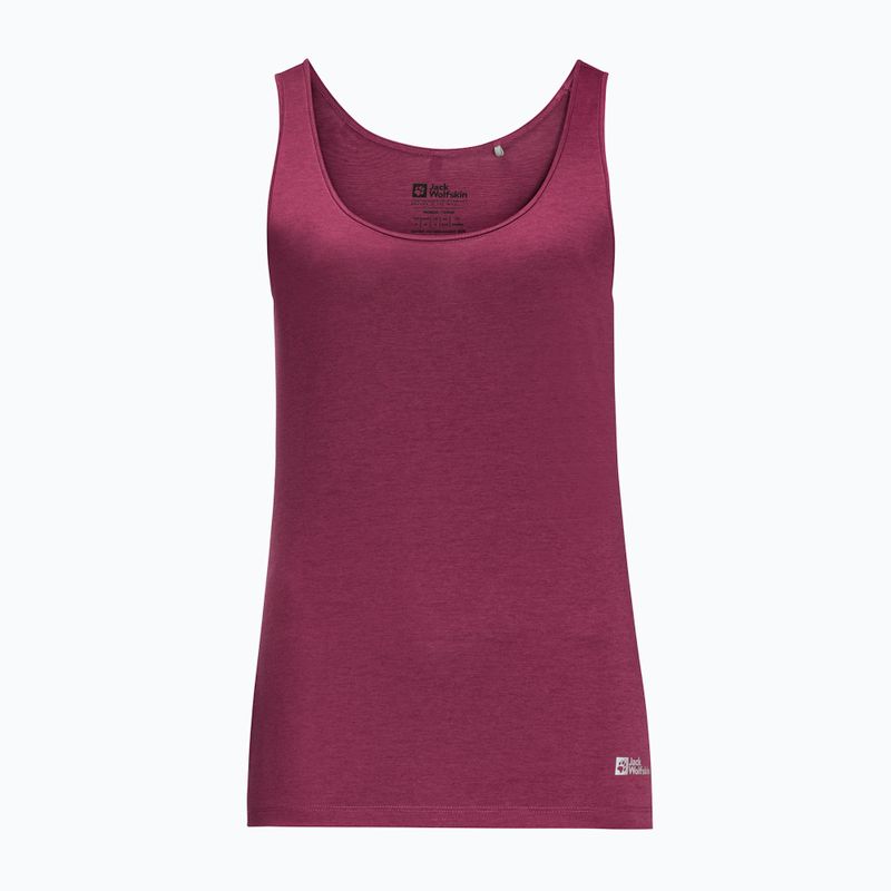 Tricou de trekking pentru femei Jack Wolfskin Pack & Go Tank roșu 1807283 3