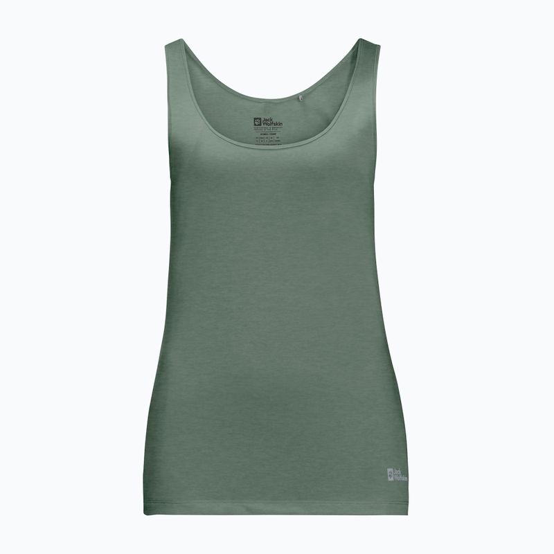 Tricou de trekking pentru femei Jack Wolfskin Pack & Go Tank verde 1807283 3