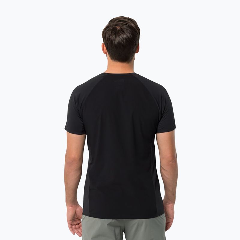Tricou de trekking pentru bărbați Jack Wolfskin Prelight Pro negru 1809251 2