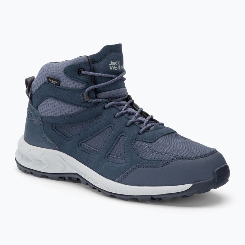 Jack Wolfskin cizme de trekking pentru femei Woodland 2 Texapore Mid albastru marin 4051331