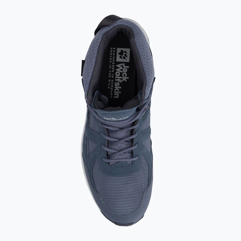 Jack Wolfskin cizme de trekking pentru femei Woodland 2 Texapore Mid albastru marin 4051331 6