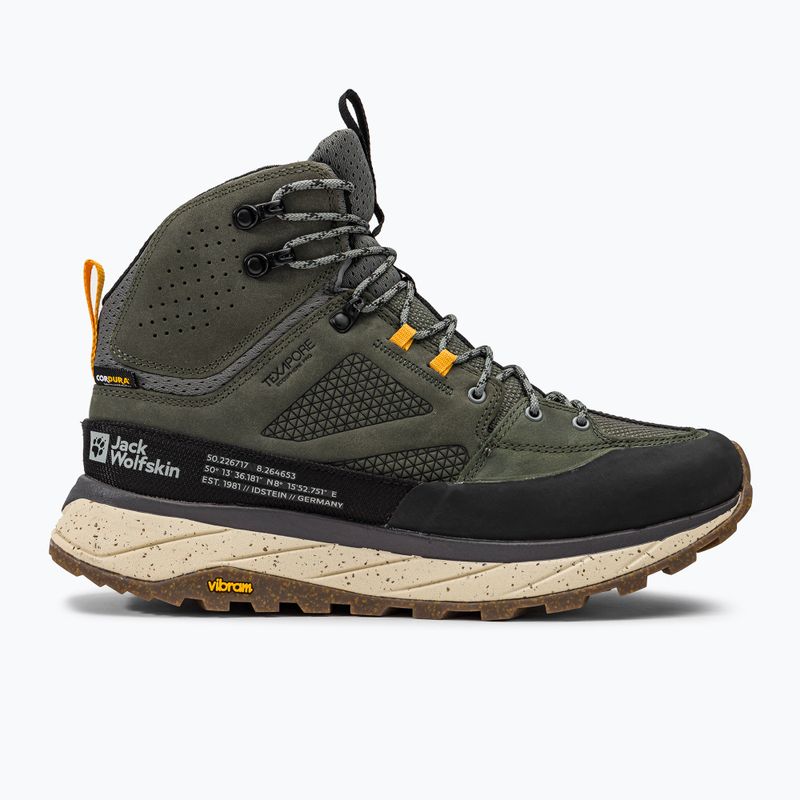 Jack Wolfskin bărbați Terraquest Texapore Mid cizme de trekking verde 4056381_4143_075 2
