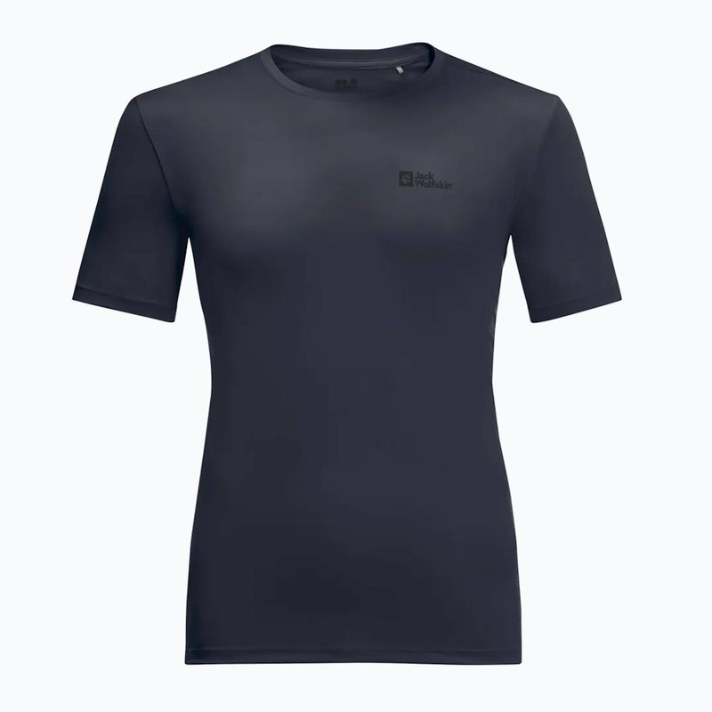 Tricou de trekking pentru bărbați Jack Wolfskin Tech nigdht blue 3