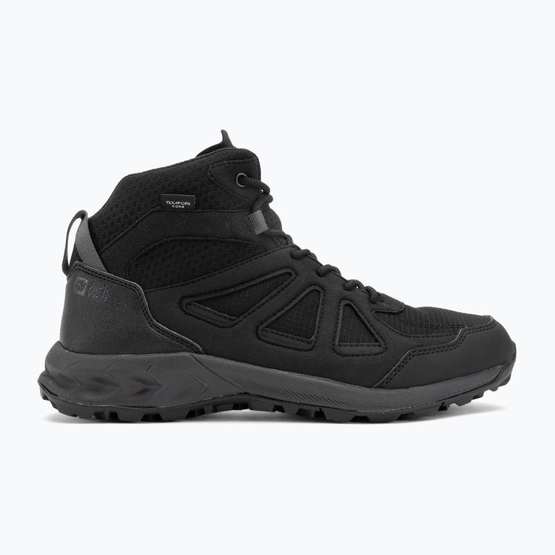 Încălțăminte de trekking pentru bărbați Jack Wolfskin Woodland 2 Texapore Mid black 2