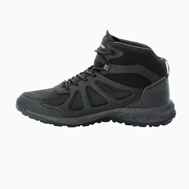 Încălțăminte de trekking pentru bărbați Jack Wolfskin Woodland 2 Texapore Mid black 11