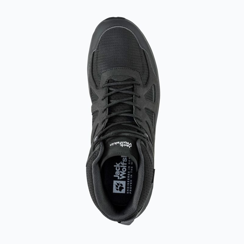 Încălțăminte de trekking pentru bărbați Jack Wolfskin Woodland 2 Texapore Mid black 12