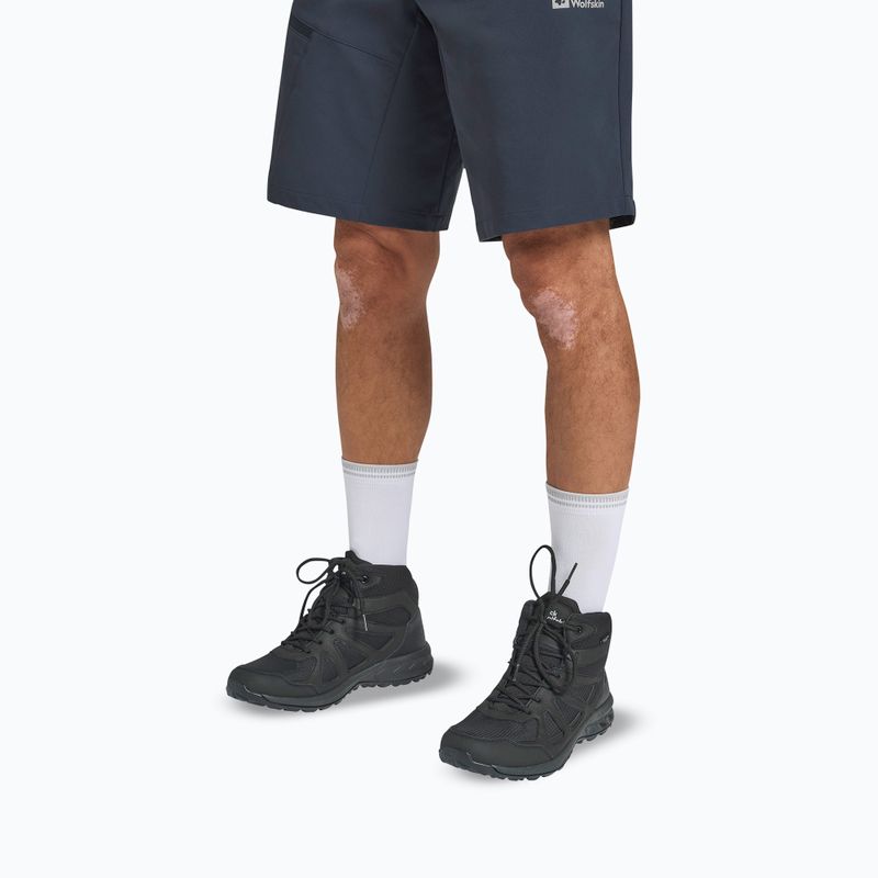 Încălțăminte de trekking pentru bărbați Jack Wolfskin Woodland 2 Texapore Mid black 14