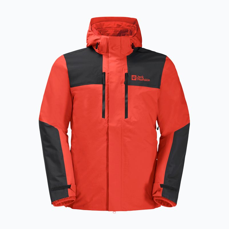 Jack Wolfskin jachetă de ploaie Jasper 3in1 roșu puternic pentru bărbați Jack Wolfskin 9