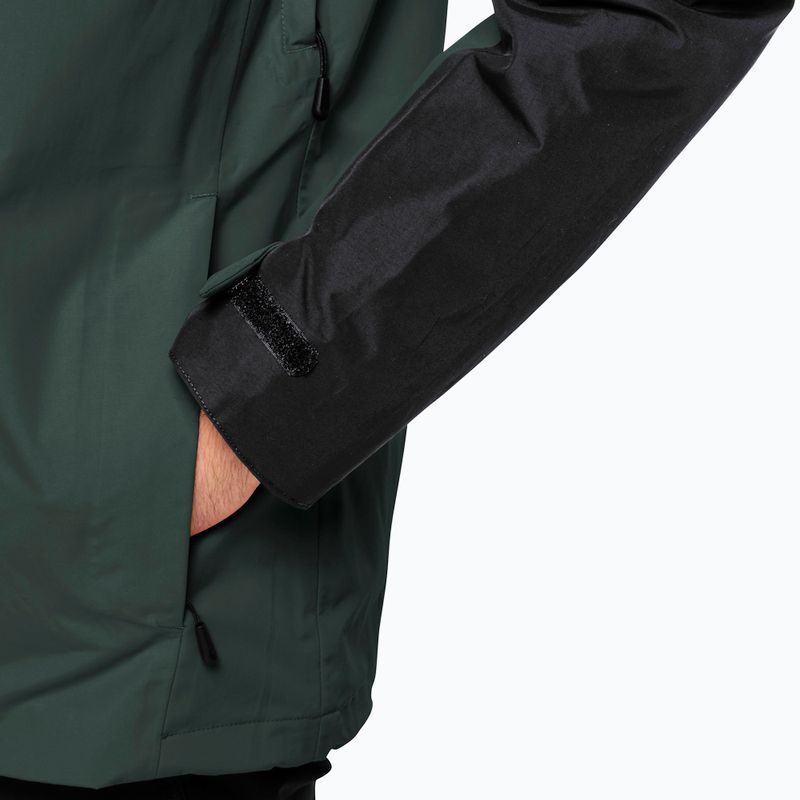 Jack Wolfskin jachetă de ploaie Jasper 3in1 pentru bărbați, negru măsliniu 7