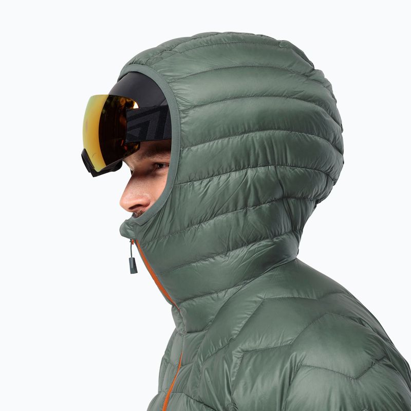 Jack Wolfskin Alpspitze Alpspitze Down Hoody haina de schi pentru bărbați verde acoperire 3