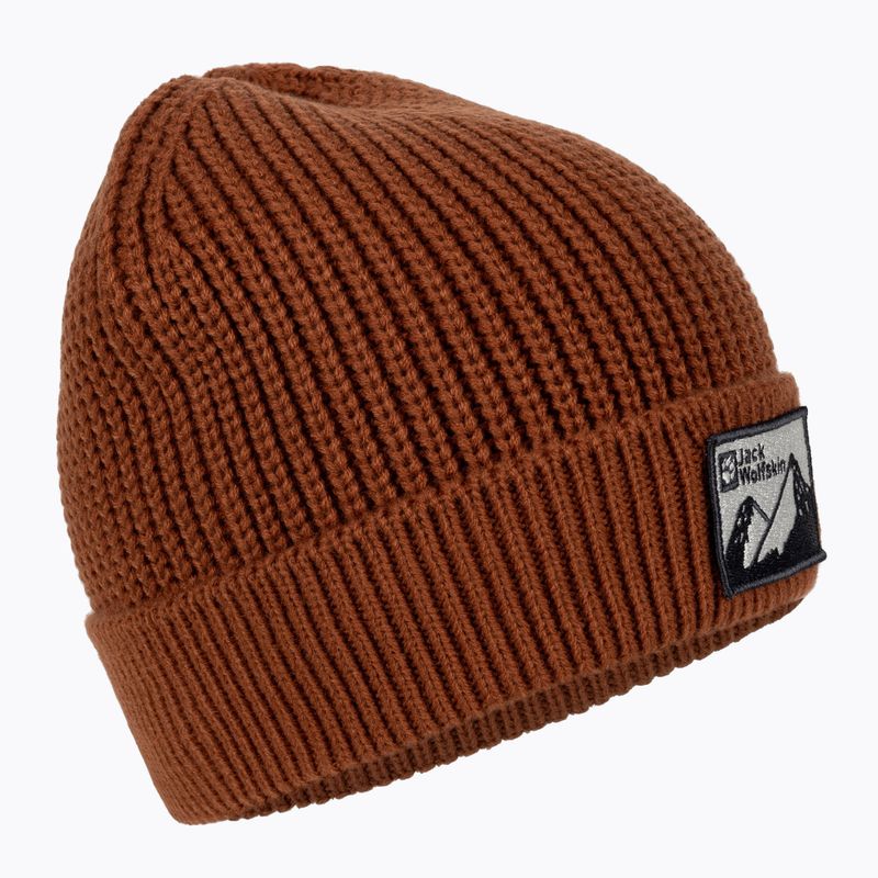 Jack Wolfskin Edo Badge Beanie carmin căciulă de iarnă carmin