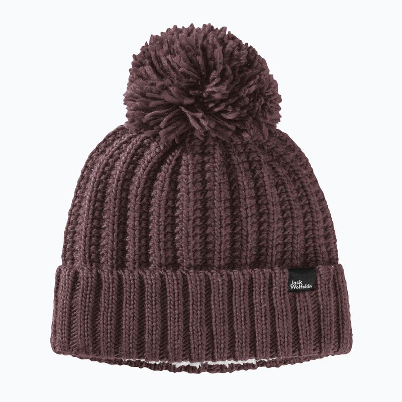 Căciulă de iarnă pentru femei Jack Wolfskin Highloft Knit Beanie boysenberry 6