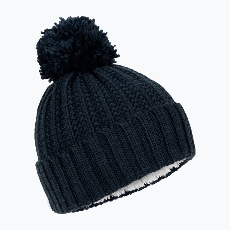 Căciulă de iarnă pentru femei Jack Wolfskin Highloft Knit Beanie albastru noapte 3