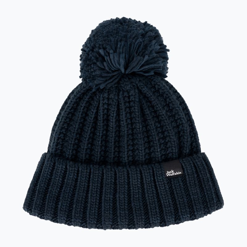 Căciulă de iarnă pentru femei Jack Wolfskin Highloft Knit Beanie albastru noapte