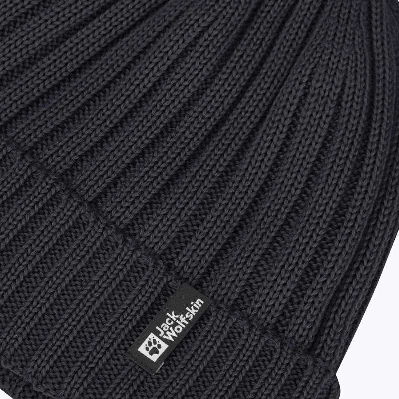 Căciulă de iarnă Jack Wolfskin Rib Knit black 4