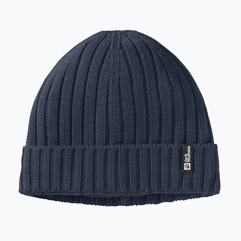 Căciulă de iarnă Jack Wolfskin Rib Knit night blue