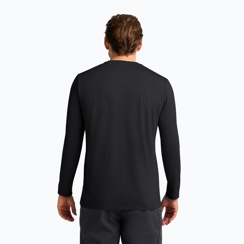 Longsleeve termoactiv pentru bărbați Jack Wolfskin Sky Thermal black 3