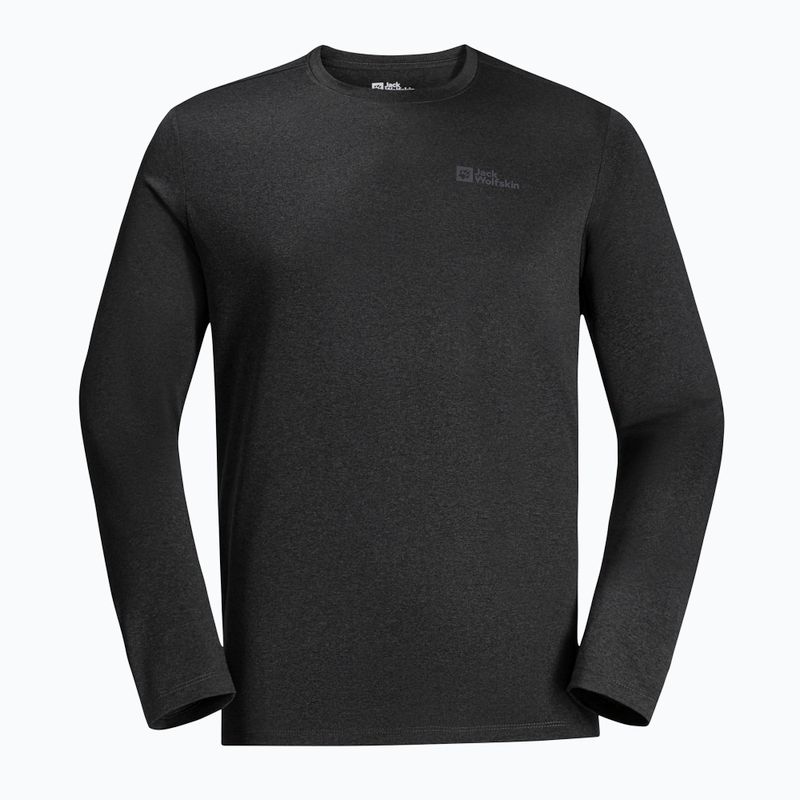 Longsleeve termoactiv pentru bărbați Jack Wolfskin Sky Thermal black 5