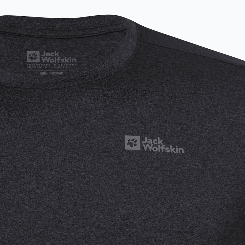 Longsleeve termoactiv pentru bărbați Jack Wolfskin Sky Thermal black 7
