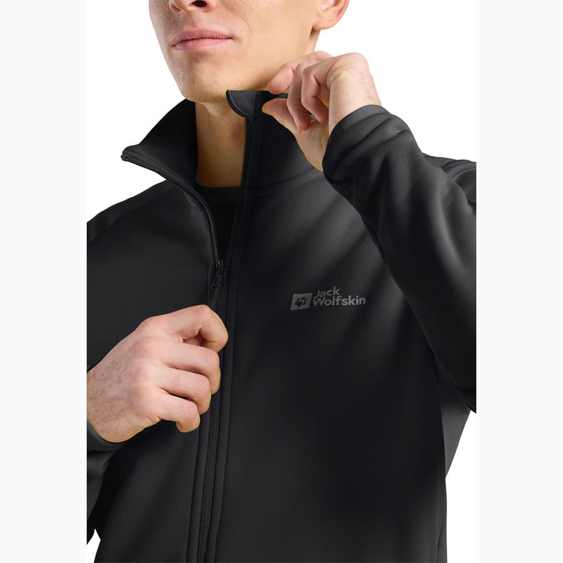 Hanorac pentru bărbați Jack Wolfskin Baiselberg Fz black 4