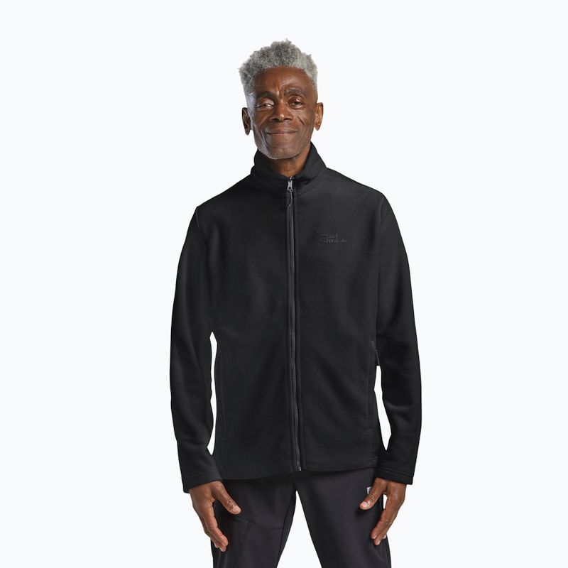 Hanorac pentru bărbați Jack Wolfskin Winterstein Fz black