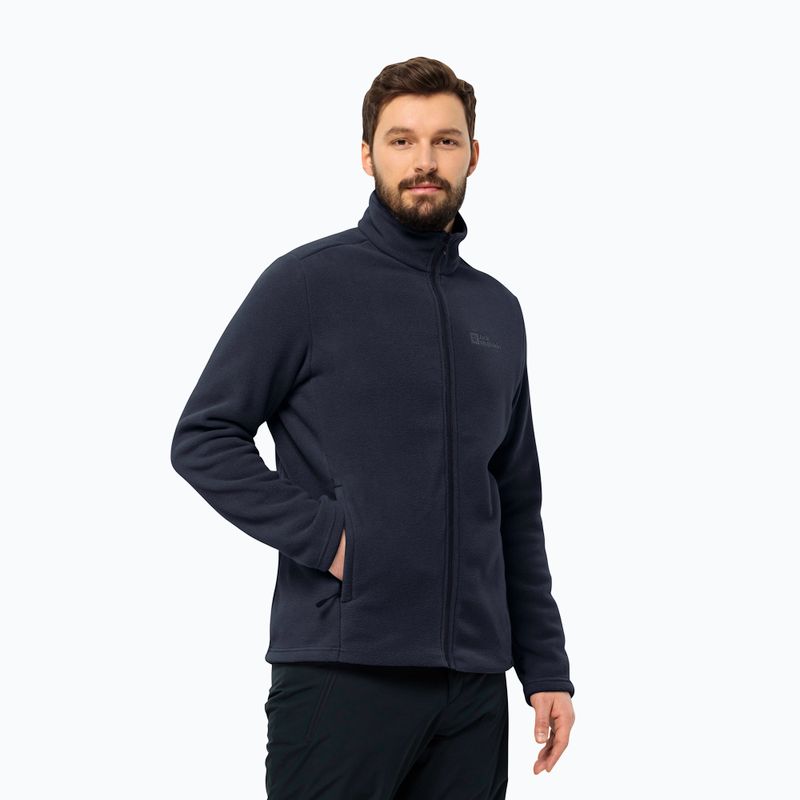 Hanorac pentru bărbați Jack Wolfskin Winterstein Fz night blue