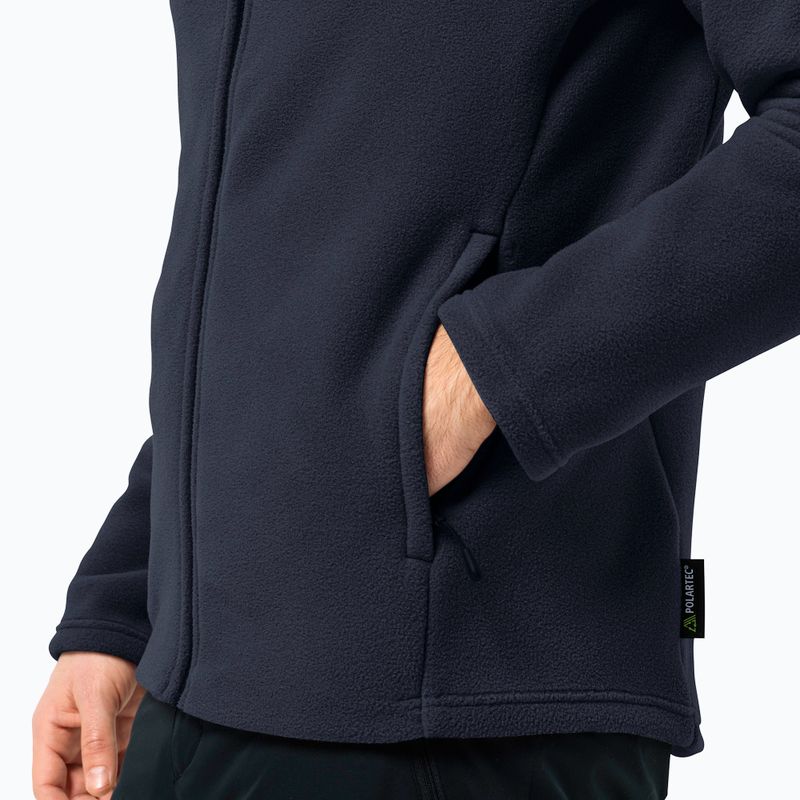 Hanorac pentru bărbați Jack Wolfskin Winterstein Fz night blue 4