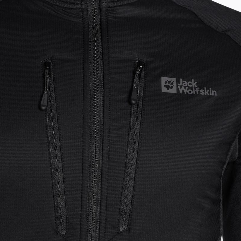 Geacă hibrid pentru bărbați Jack Wolfskin Alpgrat Pro Ins Fz negru 7