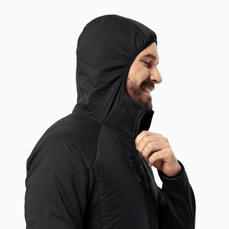 Jack Wolfskin jachetă de puf pentru bărbați Alpgrat Pro Ins Fz negru 4