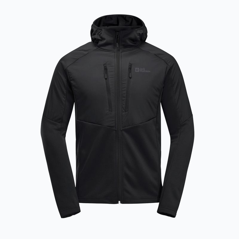 Geacă hibrid pentru bărbați Jack Wolfskin Alpgrat Pro Ins Fz negru 9