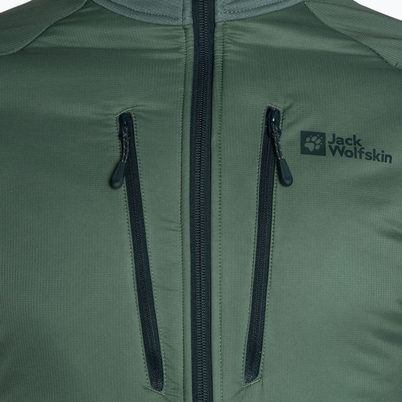Geacă hibrid pentru bărbați Jack Wolfskin Alpgrat Pro Ins Fz verde gard viu 7