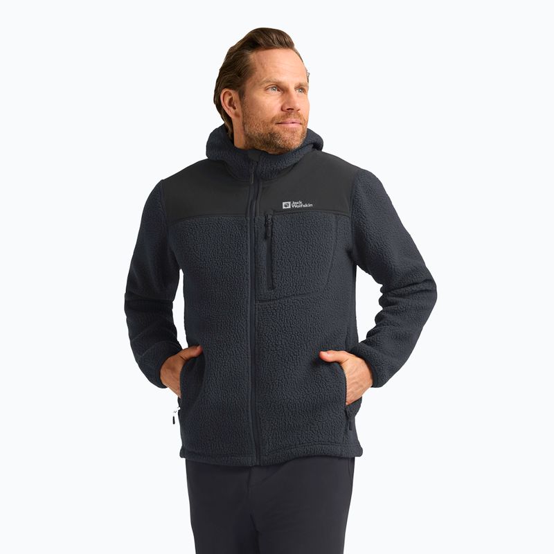 Hanorac pentru bărbați Jack Wolfskin Kammweg Pile Fz phantom