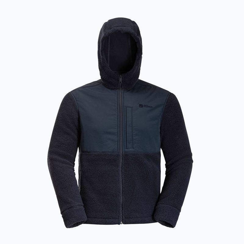 Hanorac pentru bărbați Jack Wolfskin Felslicht Hooded night blue 8