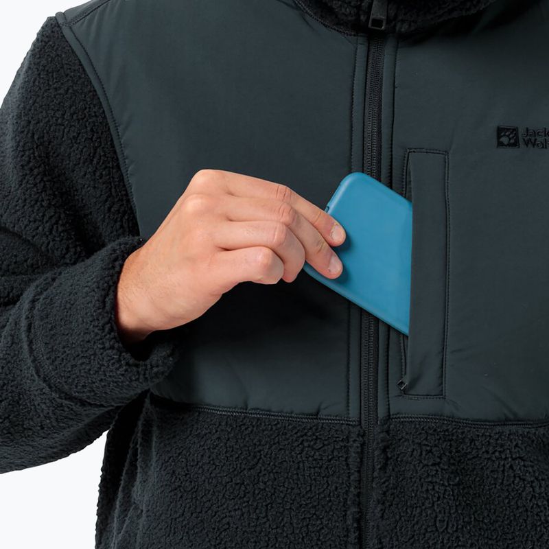 Hanorac pentru bărbați Jack Wolfskin Felslicht Hooded night blue 5