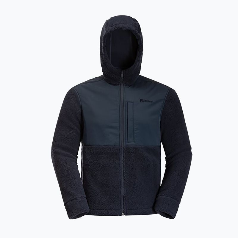 Hanorac pentru bărbați Jack Wolfskin Felslicht Hooded night blue 8