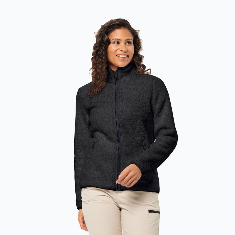 Hanorac pentru femei Jack Wolfskin High Curl black