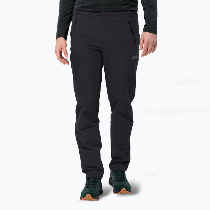 Pantaloni de trekking pentru bărbați Jack Wolfskin Glastal Winter black 2