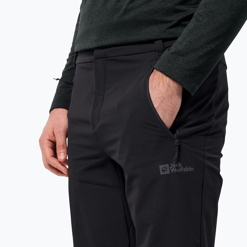 Pantaloni de trekking pentru bărbați Jack Wolfskin Glastal Winter black 5