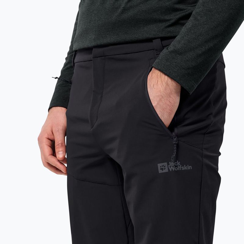 Pantaloni de trekking pentru bărbați Jack Wolfskin Glastal Winter black 3