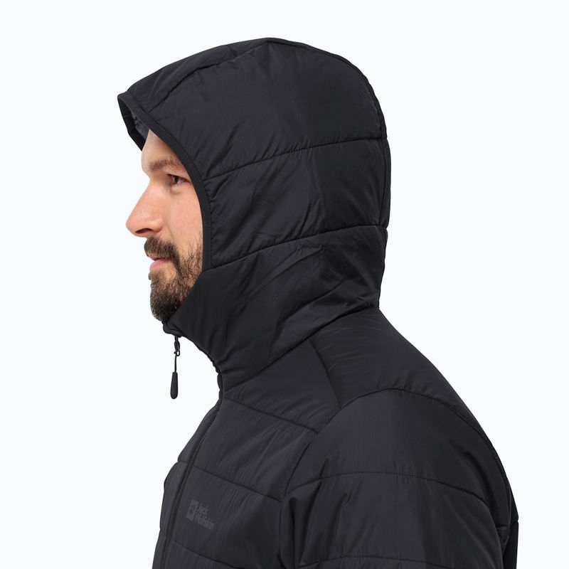 Jack Wolfskin jacheta de bărbați în jos Lapawa Ins Hoody negru 3