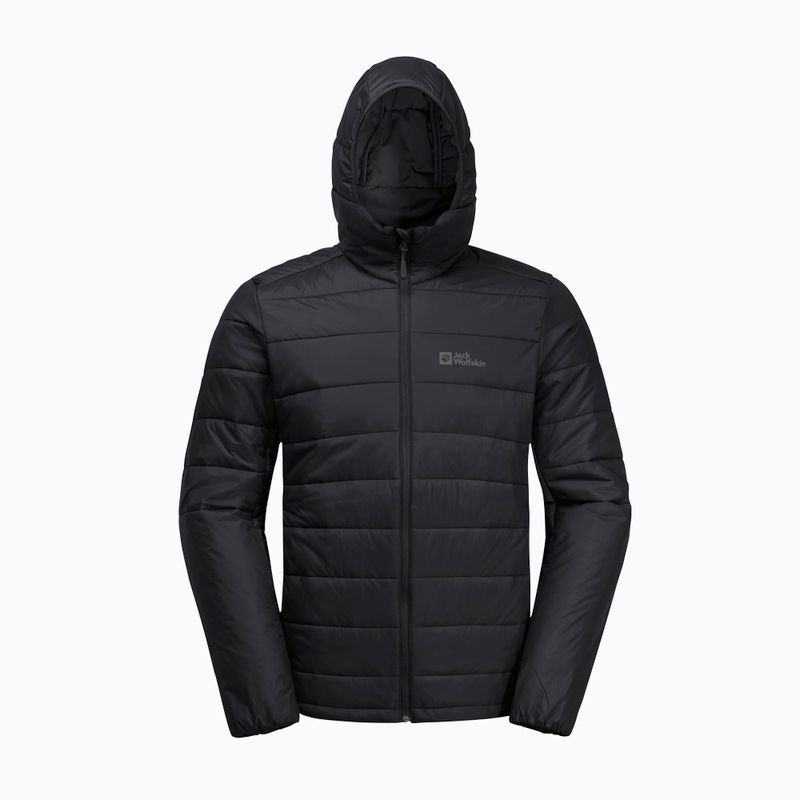 Jack Wolfskin jacheta de bărbați în jos Lapawa Ins Hoody negru 7