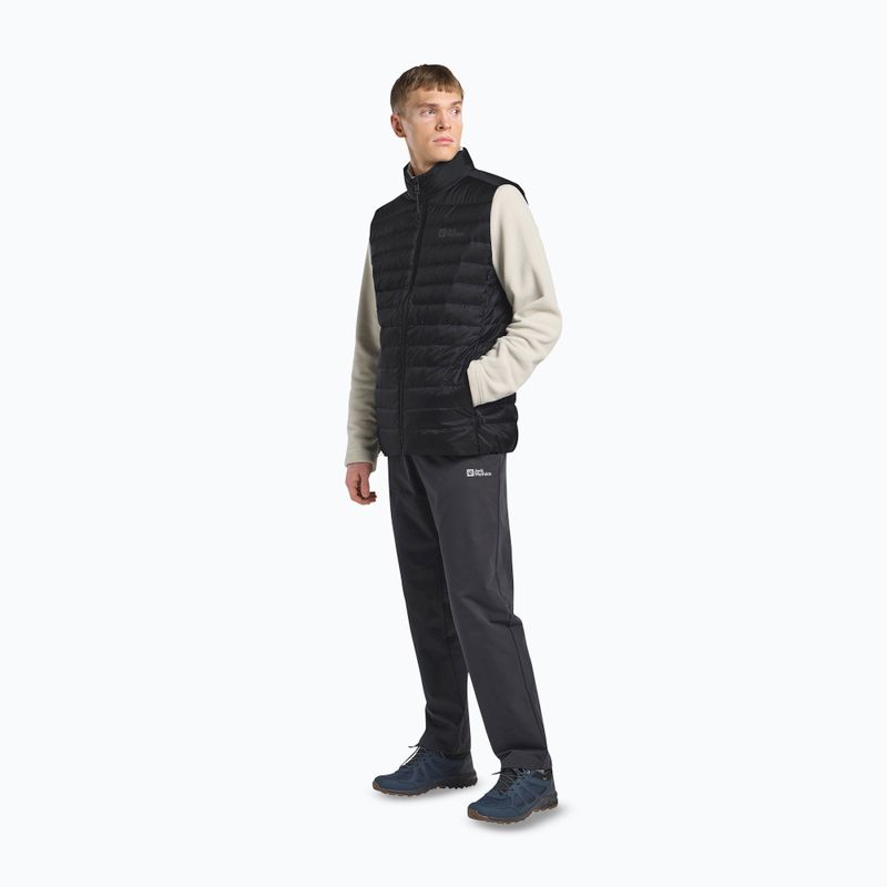 Vestă de trekking pentru bărbați Jack Wolfskin Pilvi Down black 2