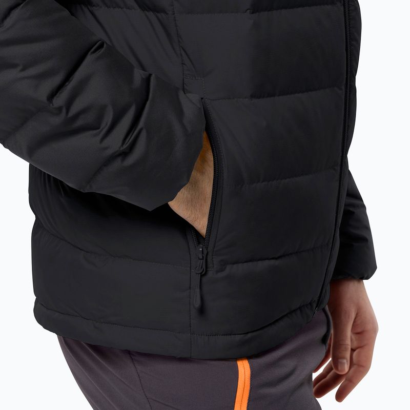 Jack Wolfskin Jack Wolfskin Ather Down Hoody jachetă de ploaie negru pentru bărbați 3