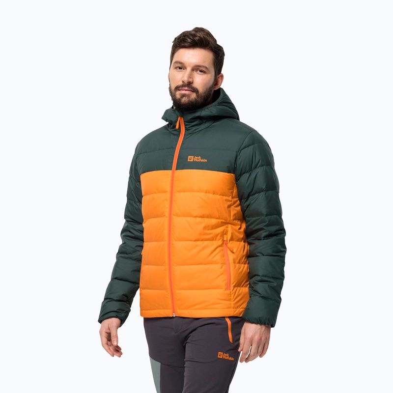 Jack Wolfskin Ather Down Hoody jachetă de ploaie Dragon Fire pentru bărbați