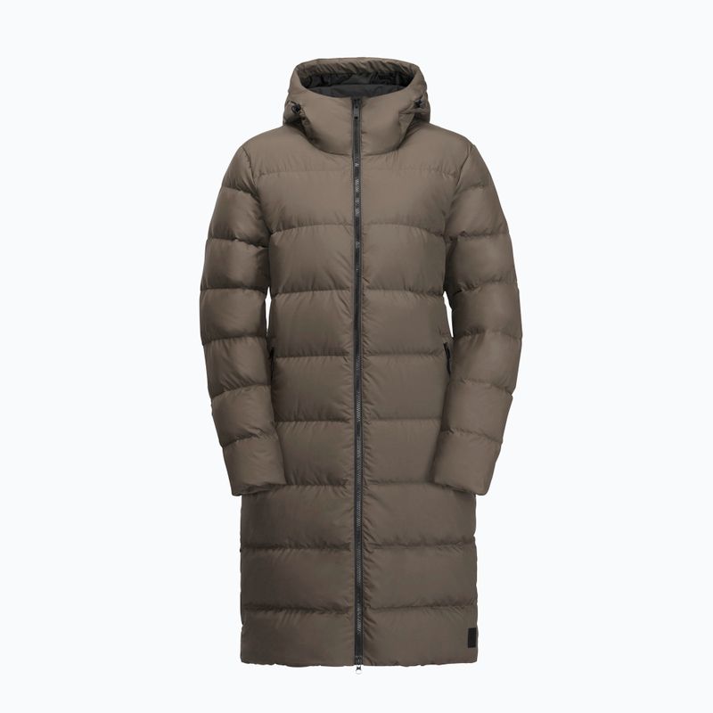 Palton de puf pentru femei Jack Wolfskin Frozen Palace cold coffee 6