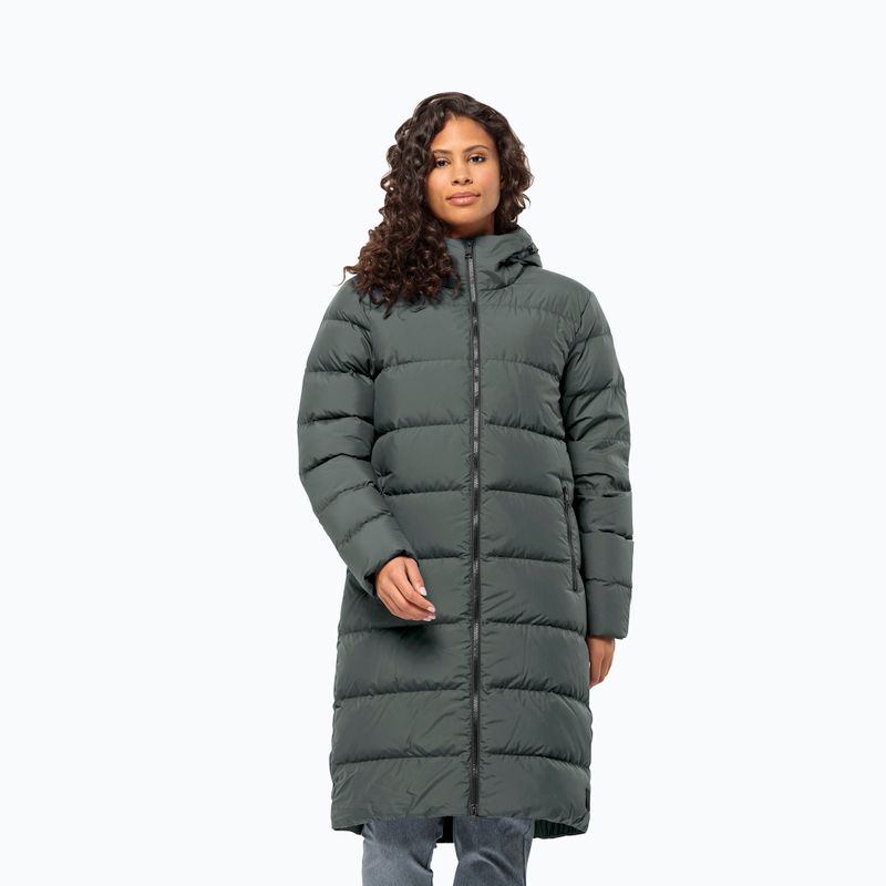 Palton de puf pentru femei Jack Wolfskin Frozen Palace slate green