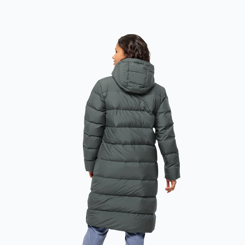 Palton de puf pentru femei Jack Wolfskin Frozen Palace slate green 2